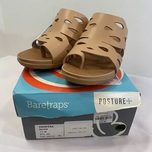Baretraps Demetra SIZE 10 Light Brown Tan Womens Shoes Posture + Sandals NEW